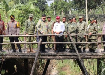 Kodim 0809 Kediri Ikuti Peluncuran Nasional Jembatan Garuda dan Titik Air Bersih