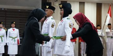 Wali Kota Kediri Kukuhkan Anggota Paskibraka Kota Kediri Tahun 2026