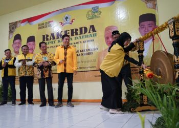 Vinanda Prameswati Hadiri Rakerda dan Pelantikan Pimpinan Kecamatan DPD Partai Golkar Kota Kediri