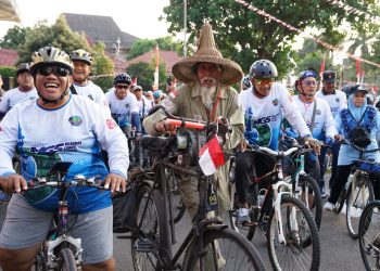 Ribuan Peserta Meriahkan Funbike Jamnas 2 MGS di Kota Kediri