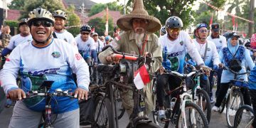Ribuan Peserta Meriahkan Funbike Jamnas 2 MGS di Kota Kediri