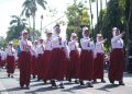 Meriahkan HUT Ke-81 RI, Wali Kota Kediri Lepas 300 Pleton Peserta Lomba Baris SD/MI
