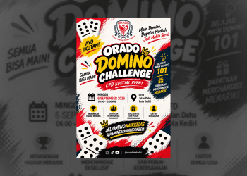 Pengcab ORADO Kota Kediri Gelar Domino Challenge di CFD untuk Kenalkan Olahraga Otak