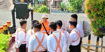 KAI Daop 7 Madiun Bangun Pos Jaga di 13 Titik Prioritas dan Gelar Diklat 52 Petugas Perlintasan