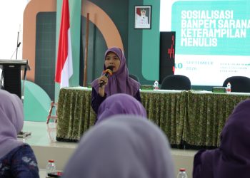 Disdik Kota Kediri Sosialisasi Banpem Sarana Menulis bagi Siswa SD