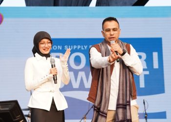 Wali Kota Kediri Vinanda Prameswati dan Raffi Ahmad Hadiri RANS Carnival di GOR Jayabaya