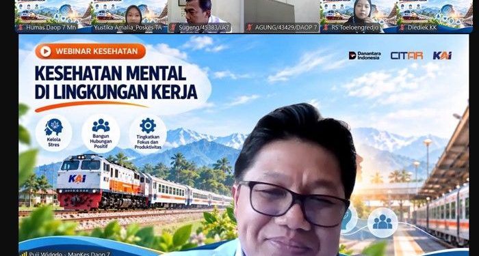 KAI Daop 7 Madiun Edukasi Pekerja Soal Kesehatan Mental di Lingkungan Kerja