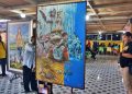 Pemkot Kediri Gelar Pameran Lukisan OBOR 7 di Taman Kuliner Pesantren