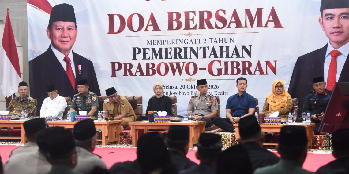 Peringati Dua Tahun Pemerintahan Prabowo-Gibran, Pemkot Kediri Bersama Forkopimda dan FKUB Gelar Doa Bersama