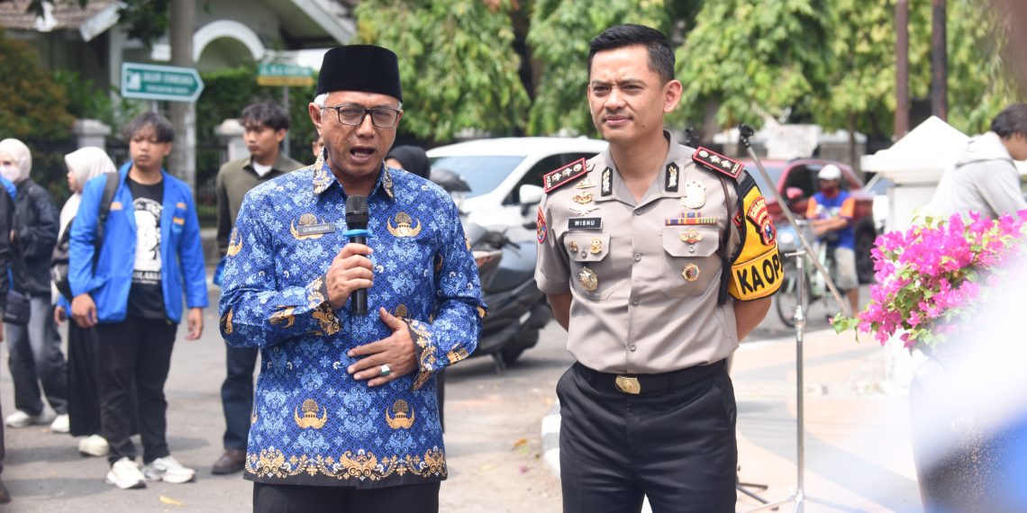 128 Mahasiswa Kota Kediri Berangkat ke Apel Kebangsaan di Mapolda Jatim