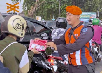 Peringati Hari Sumpah Pemuda, KAI Daop 7 Madiun Gelar Sosialisasi Keselamatan di Perlintasan Sebidang